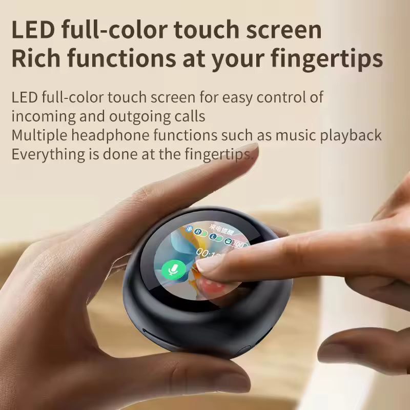 A18 Pro Wireless Bluetooth 5.4 Earphones Touch Screen Control Sports Waterproof Gaming Earphones with Microphone Earphones