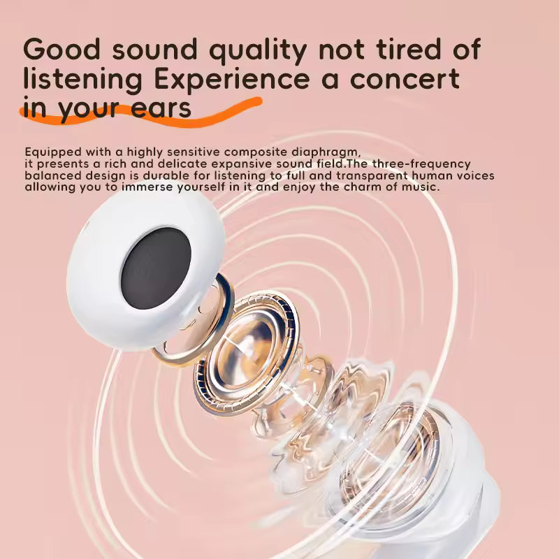 MW30 Bluetooth Earbuds Noise Canceling Sports Waterproof HiFi Sound Smart Touch Deep Bass Long Battery Life In-Ear Headphones