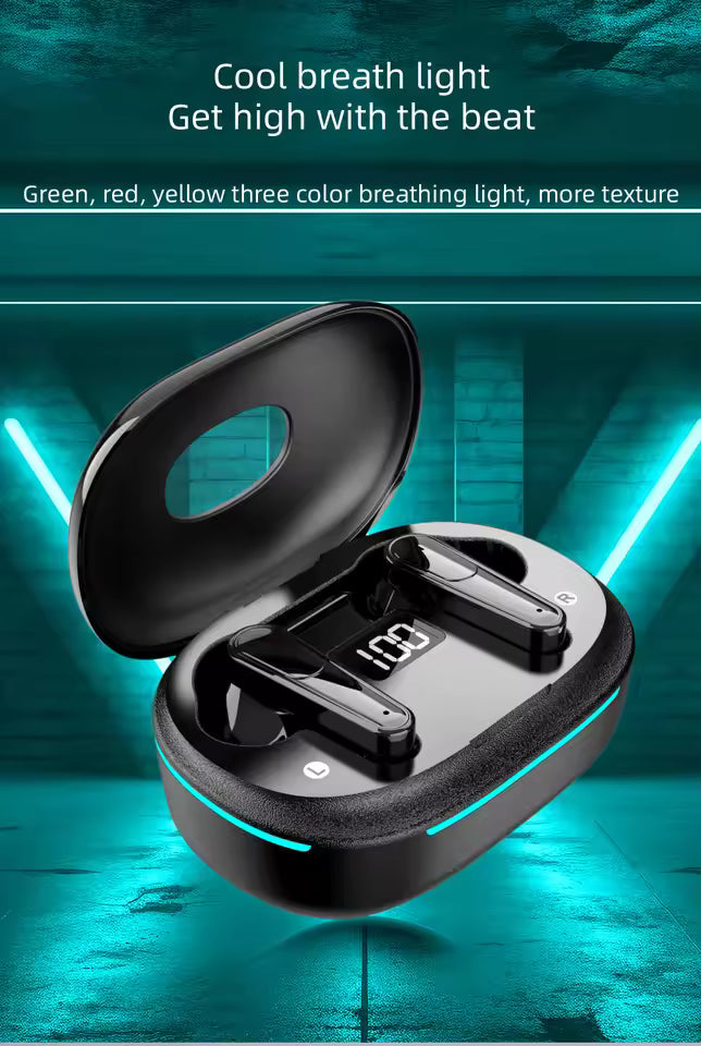 Plus70 Environmental Noise Cancellation Lightweight Clear Sound Wireless Charging TWS Bluetooth Earphones for iPhone/Android