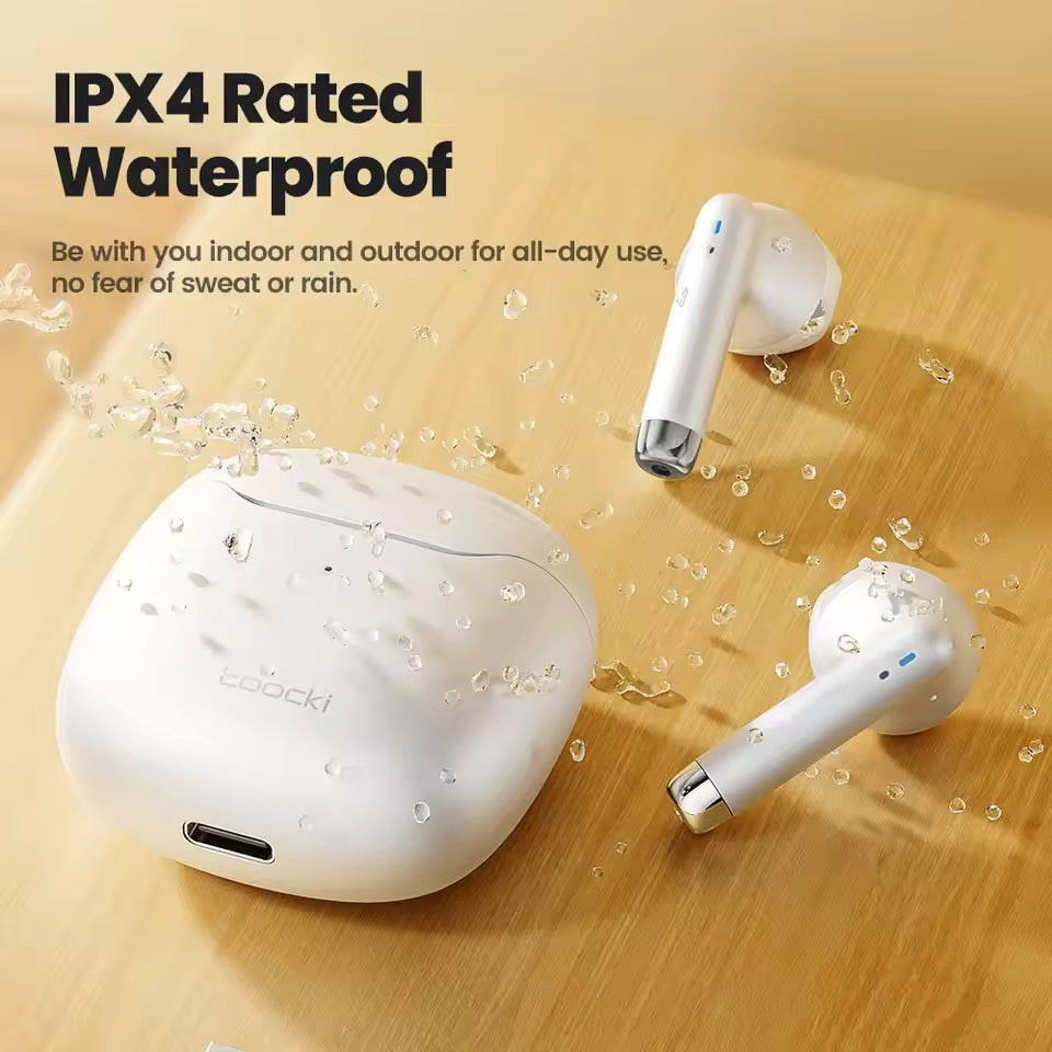 Toocki Wireless Bluetooth Headphones Bluetooth 5.3 TWS Earphones IPX4 Waterproof Mini Earbuds For Xiaomi Huawei Redmi All Phone