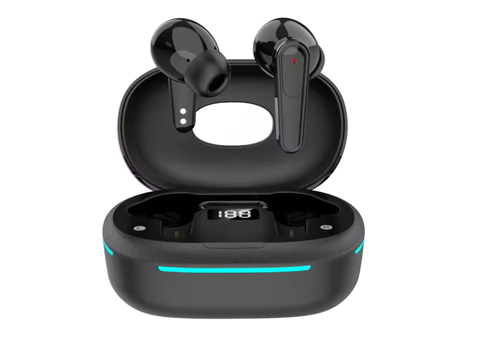 Plus70 Environmental Noise Cancellation Lightweight Clear Sound Wireless Charging TWS Bluetooth Earphones for iPhone/Android