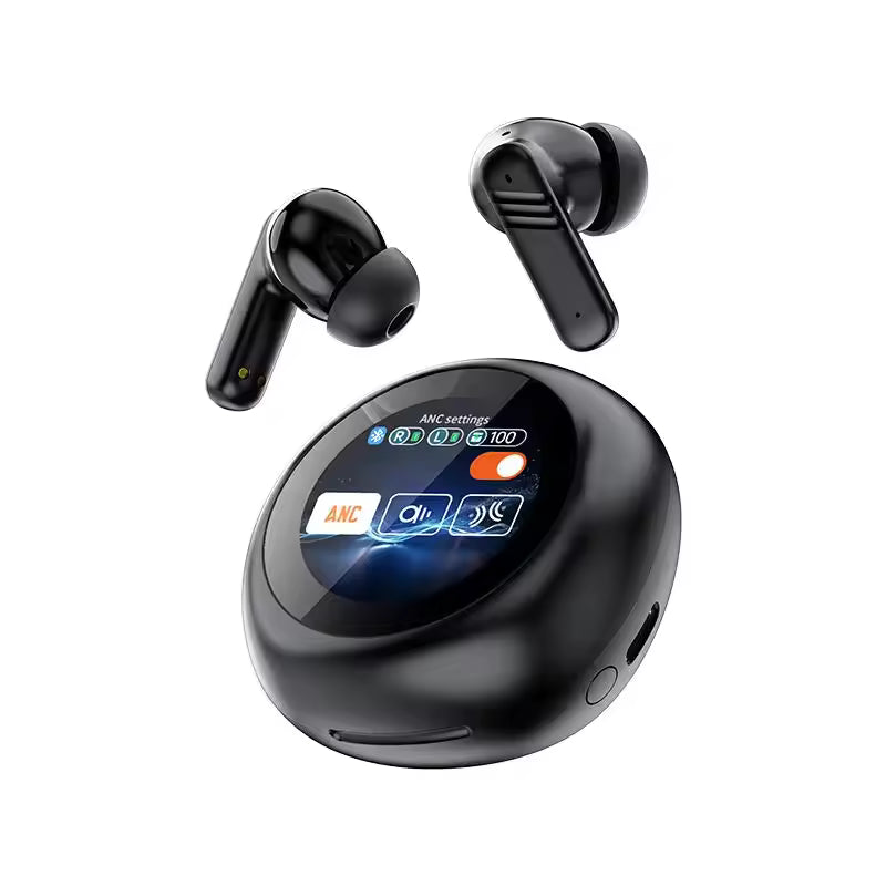 A18 Pro Wireless Bluetooth 5.4 Earphones Touch Screen Control Sports Waterproof Gaming Earphones with Microphone Earphones