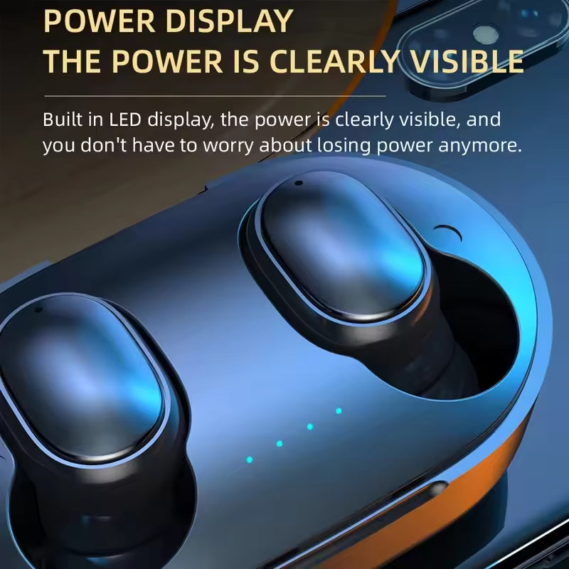 Wireless Headphones Stereo HiFi Earpiece With Microphone Bluetooth Earphone Noise Cancle Earbuds For Xiaomi Samsung Phone   4.8   5 Reviews   ౹