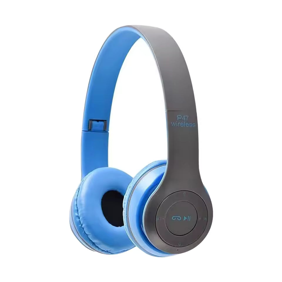 Wireless Bluetooth Headphone With Microphone Foldable Headsets Bass HiFi Sound Music Stereo Earphone For Smart Phone TV Game