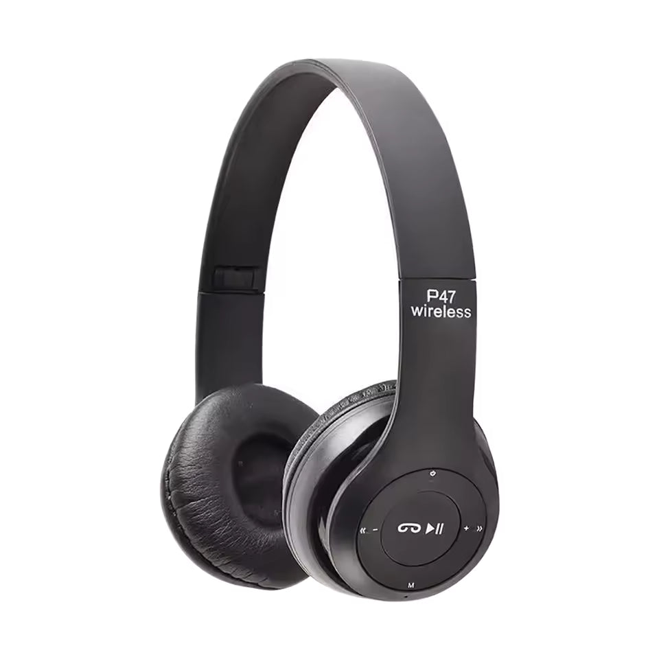 Wireless Bluetooth Headphone With Microphone Foldable Headsets Bass HiFi Sound Music Stereo Earphone For Smart Phone TV Game