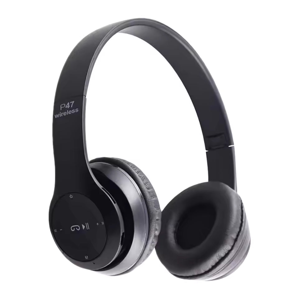 Wireless Bluetooth Headphone With Microphone Foldable Headsets Bass HiFi Sound Music Stereo Earphone For Smart Phone TV Game