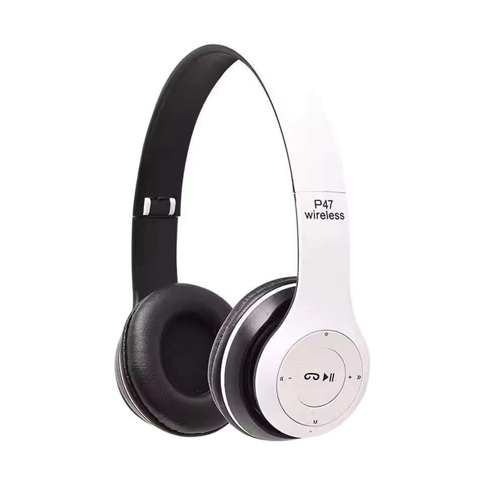 Wireless Bluetooth Headphone With Microphone Foldable Headsets Bass HiFi Sound Music Stereo Earphone For Smart Phone TV Game