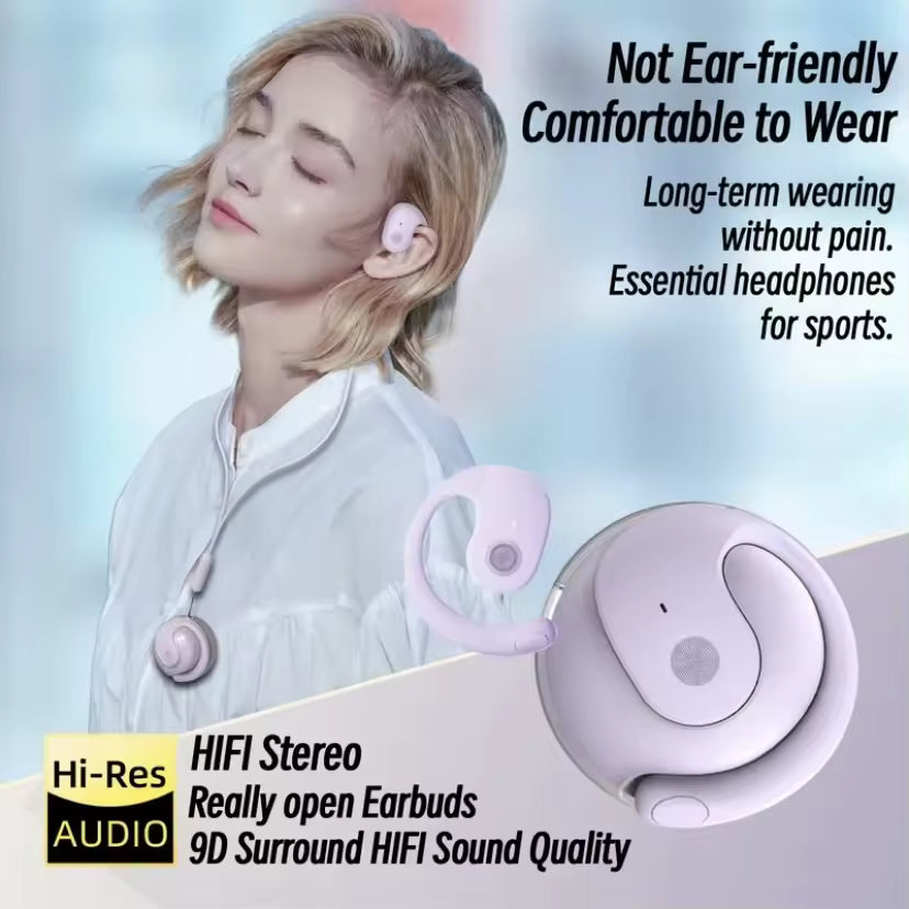BY01 AI Smart Translator OWS Earbuds With 150 Languages, Real-Time Translation, ldeal For Travel And Business 300mAh Battery
