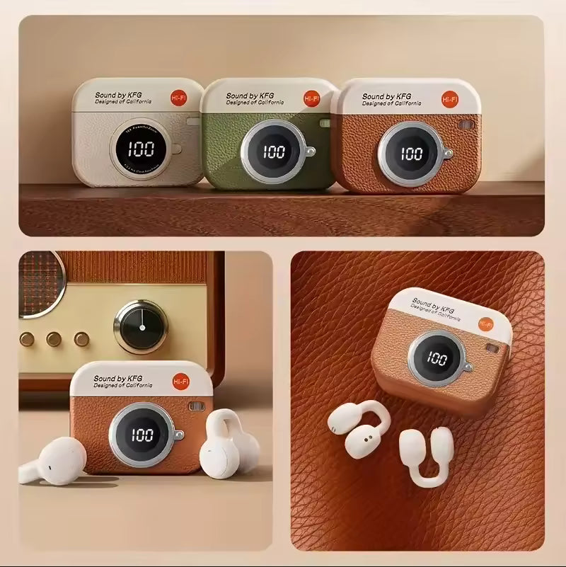 Q86 TWS Wireless Earphone Bluetooth Headphones Sport Stereo Fone Bluetooth Earbuds for Xiaomi Huawei iPhone Retro Camera Style