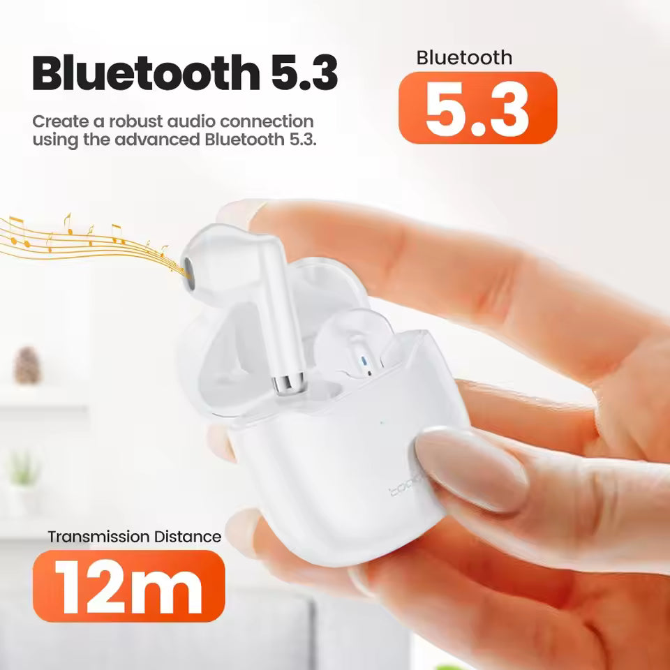 Toocki Wireless Bluetooth Headphones Bluetooth 5.3 TWS Earphones IPX4 Waterproof Mini Earbuds For Xiaomi Huawei Redmi All Phone