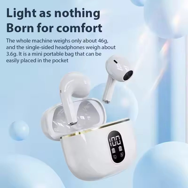 X87 Bluetooth 5.3 Earphones TWS Wireless Headphones With LED Display Stereo Headsets Touch Control Earbuds Noise Reduction