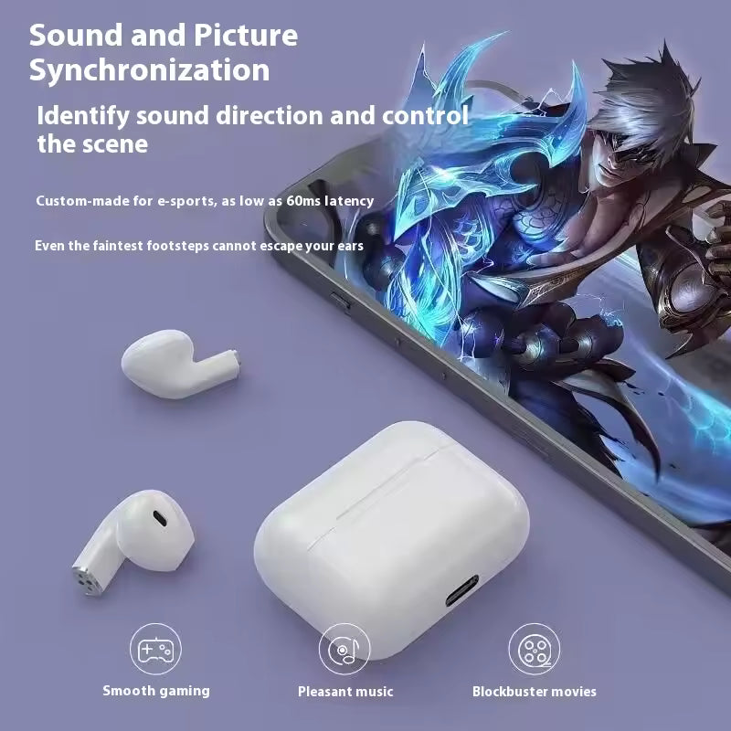 New Arrival True Wireless TWS In Ear Headphones Dynamic Sound Noise Cancelling Bluetooth Earbuds Long Battery Life Sports
