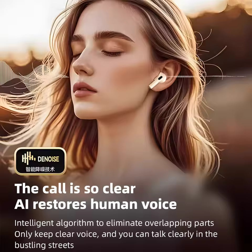 TWS Gaming Earphone Wireless Bluetooth 5.4 Earphone With Mic Bass Audio Sound 9D Stereo Music HiFi Headset For Gamer All Phones