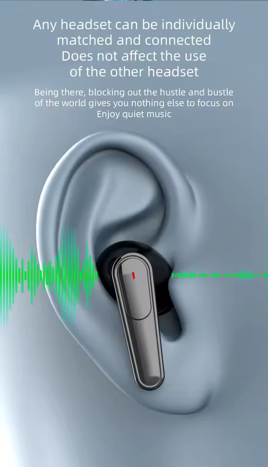 Plus50 ANC&ENC Noise Cancelling Earphones Mic Comfort Fit Clear Calls Universal Compatibility Premium TWS True Wireless Earbuds